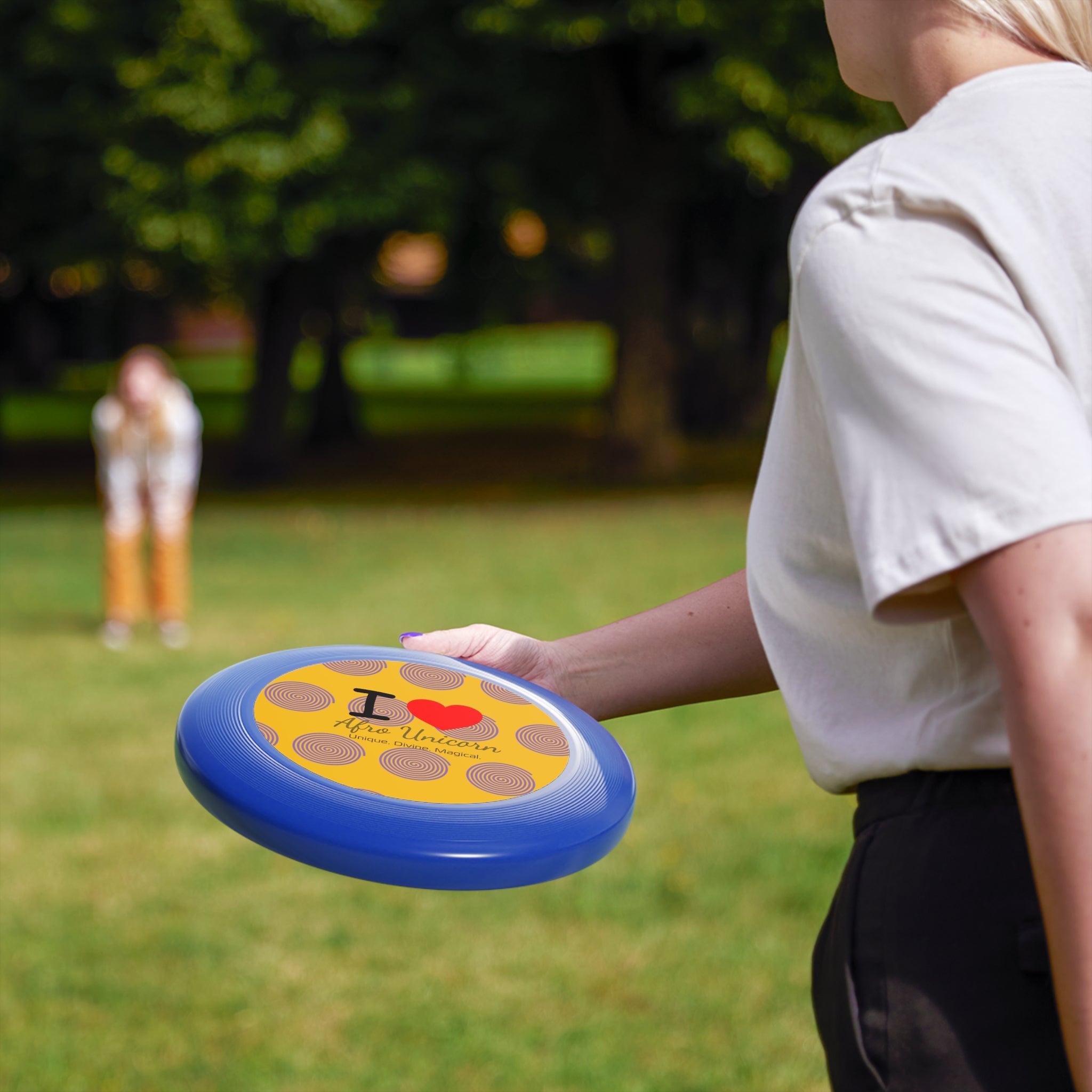 Afro Unicorn Frisbee