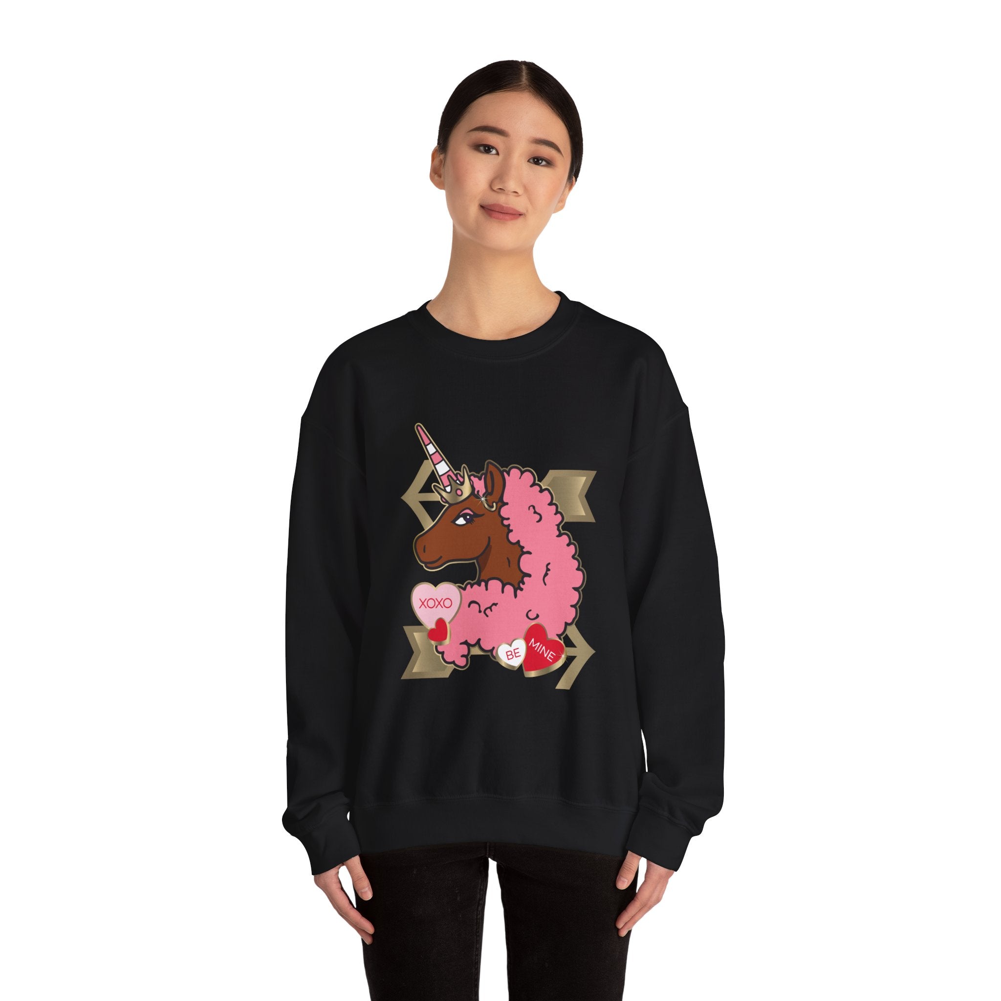 Afro Unicorn Love Sweatshirt Adult Tee