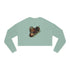 Afro Unicorn Unstoppable Women's Cropped Sweatshirt