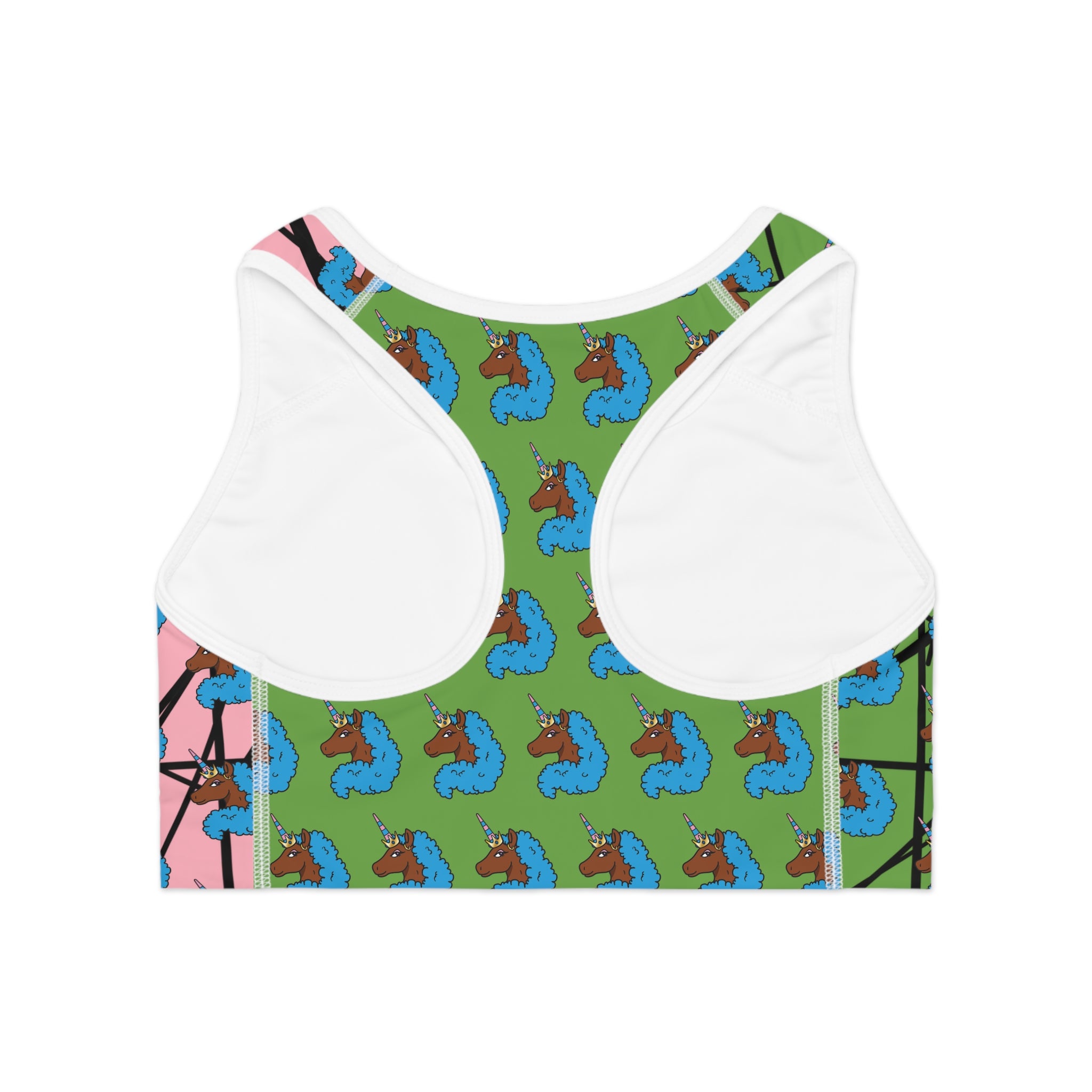 Afro Unicorn Crossfit Bra