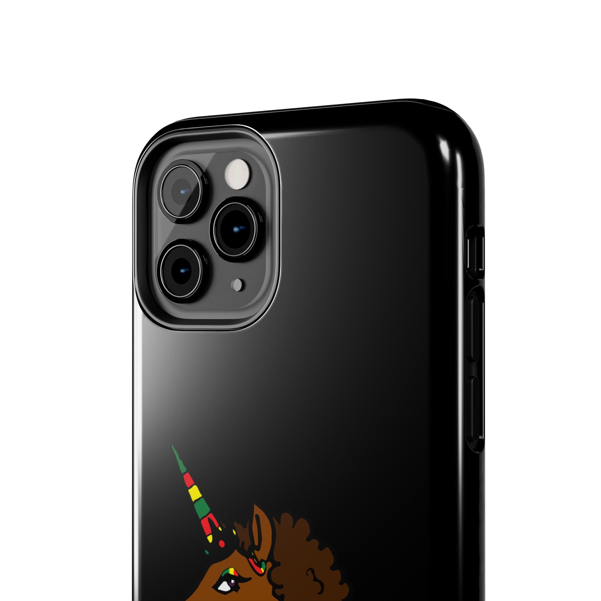 iPhone Case - Afro Unicorn Celebrate Black 365 Design