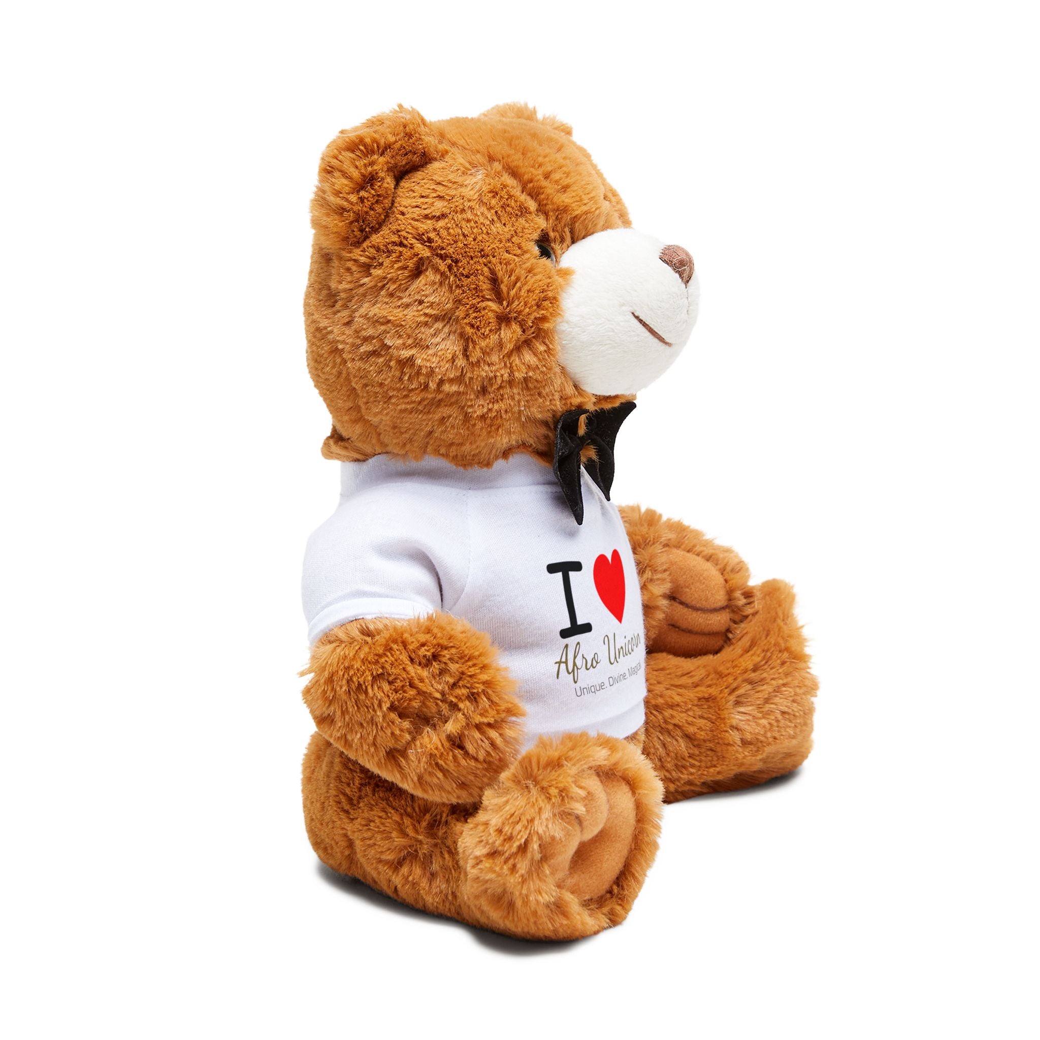 I Love Afro Unicorn Teddy Bear