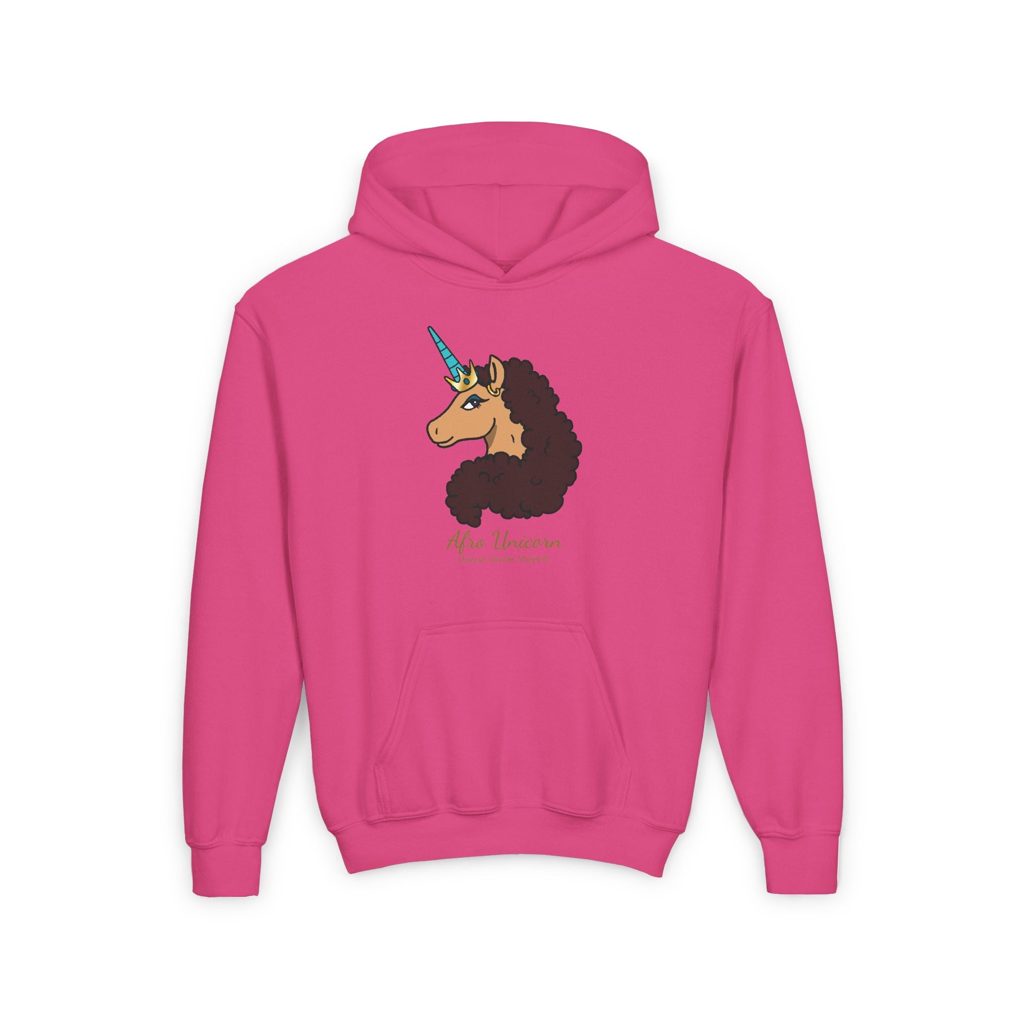 Youth Afro Unicorn Hoodie  - Divine