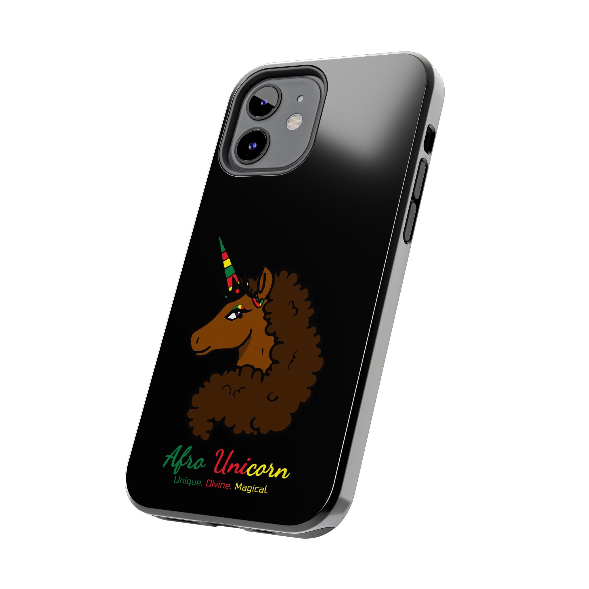 iPhone Case - Afro Unicorn Celebrate Black 365 Design