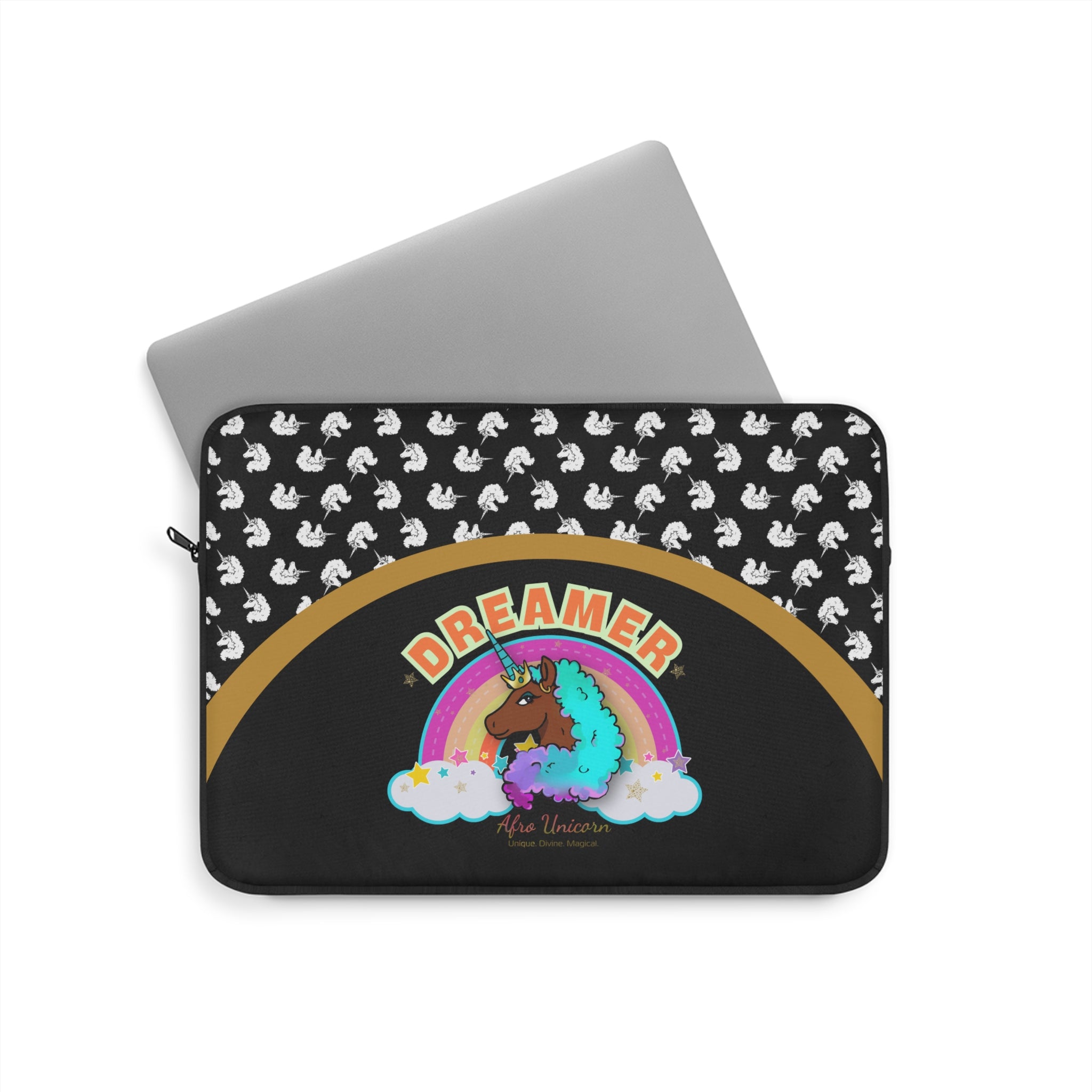 Laptop Sleeve - Afro Unicorn Dreamer