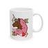 Mug - XOXO Afro Unicorn Ceramic Coffee Cup, 11oz