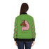 Afro Unicorn Pink & Green Women's Bomber Jacket — Lightweight