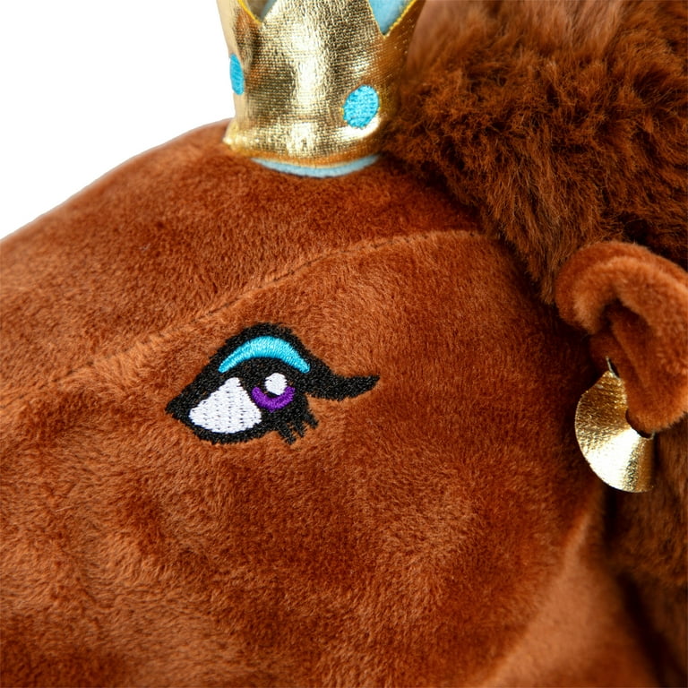 Afro Unicorn Brown Plush