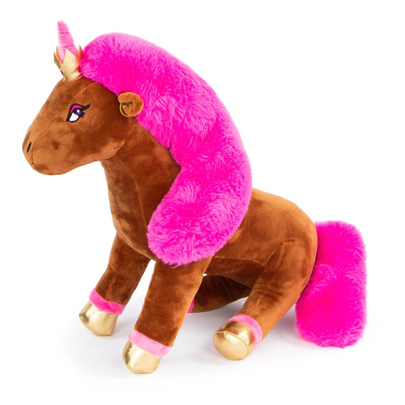 Afro Unicorn Pink Plush