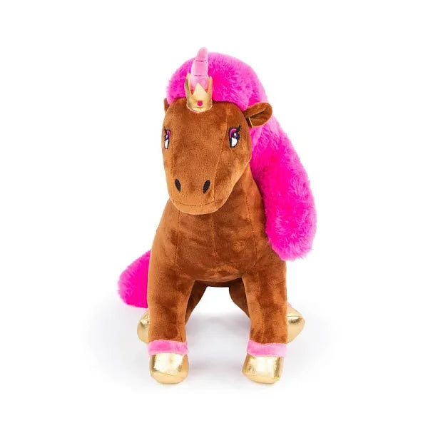 Afro Unicorn Pink Plush