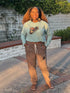 Afro Unicorn Unstoppable Women's Cropped Sweatshirt