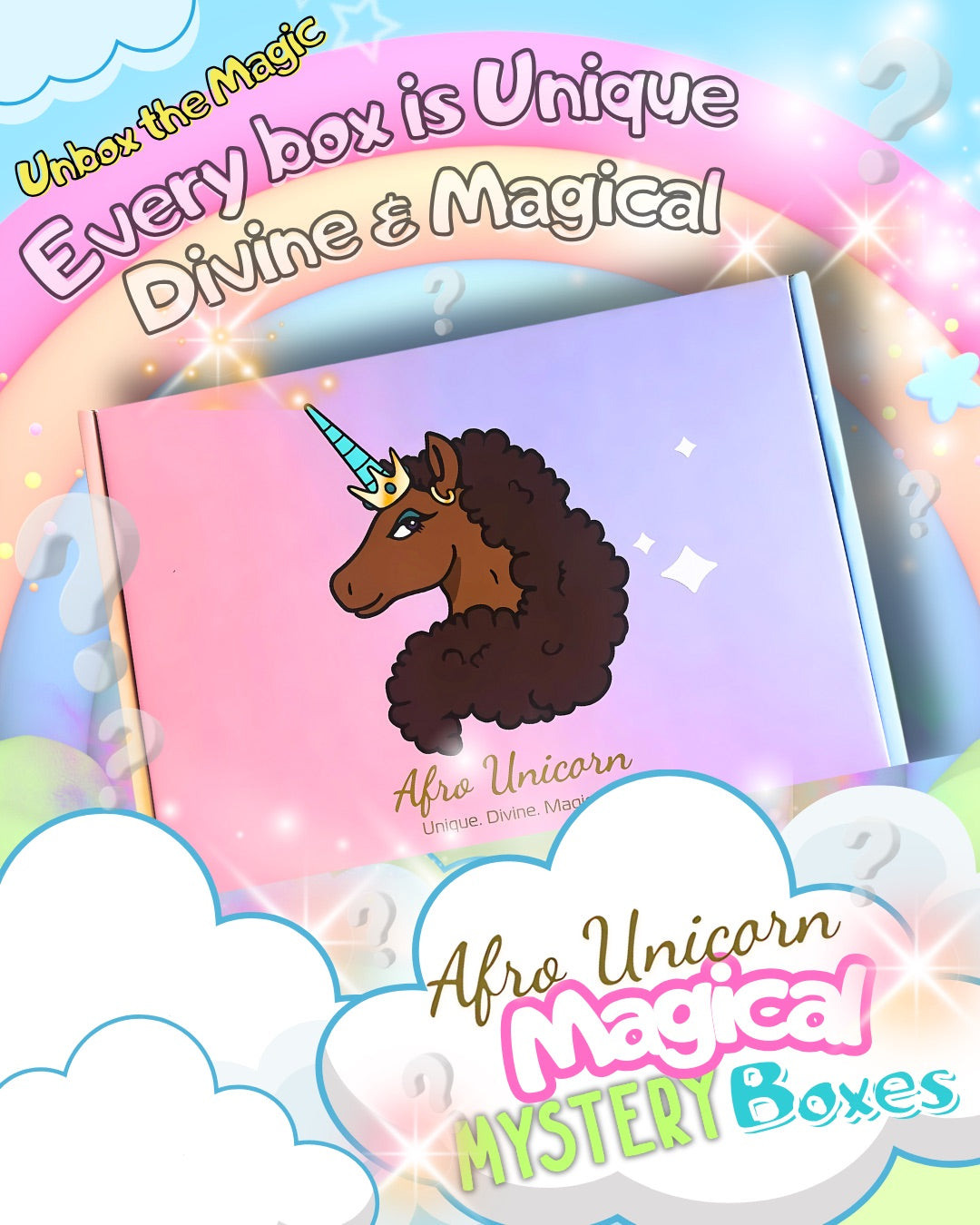 Afro Unicorn Magical Mystery Box