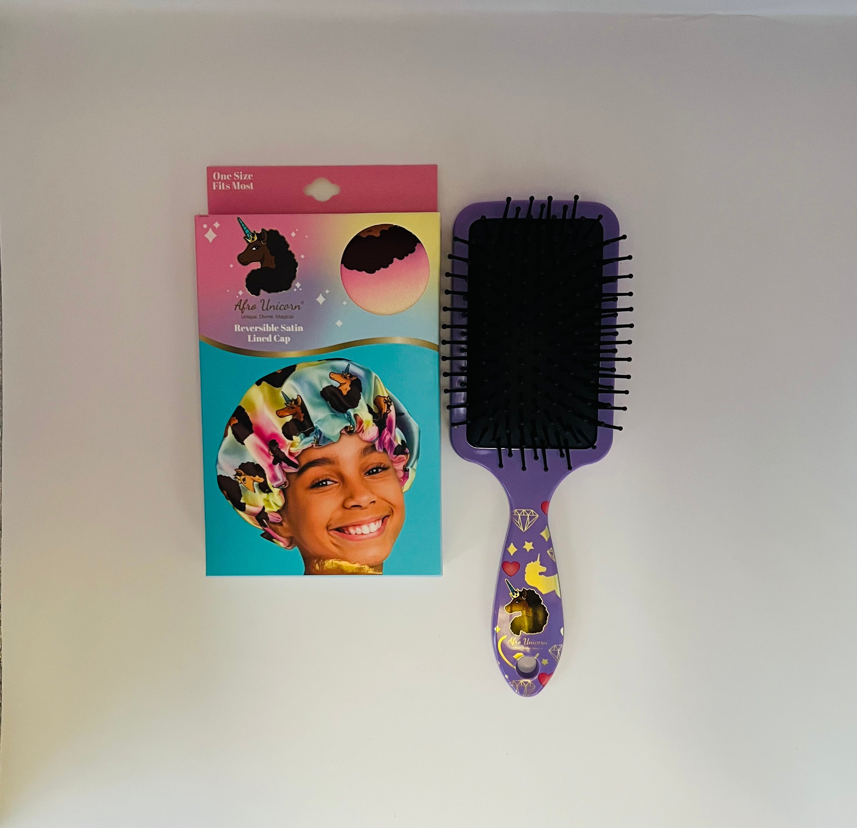 Afro Unicorn Hair Styling Bundle with Bonnet
