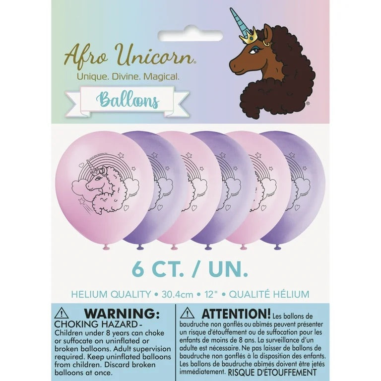 Afro Unicorn Ultimate Party Kit – Complete Unicorn Birthday Party Supplies for Girls (Up to 16 Guests)