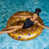 47" Gold Afro Unicorn Ring Float