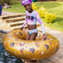 47" Gold Afro Unicorn Ring Float