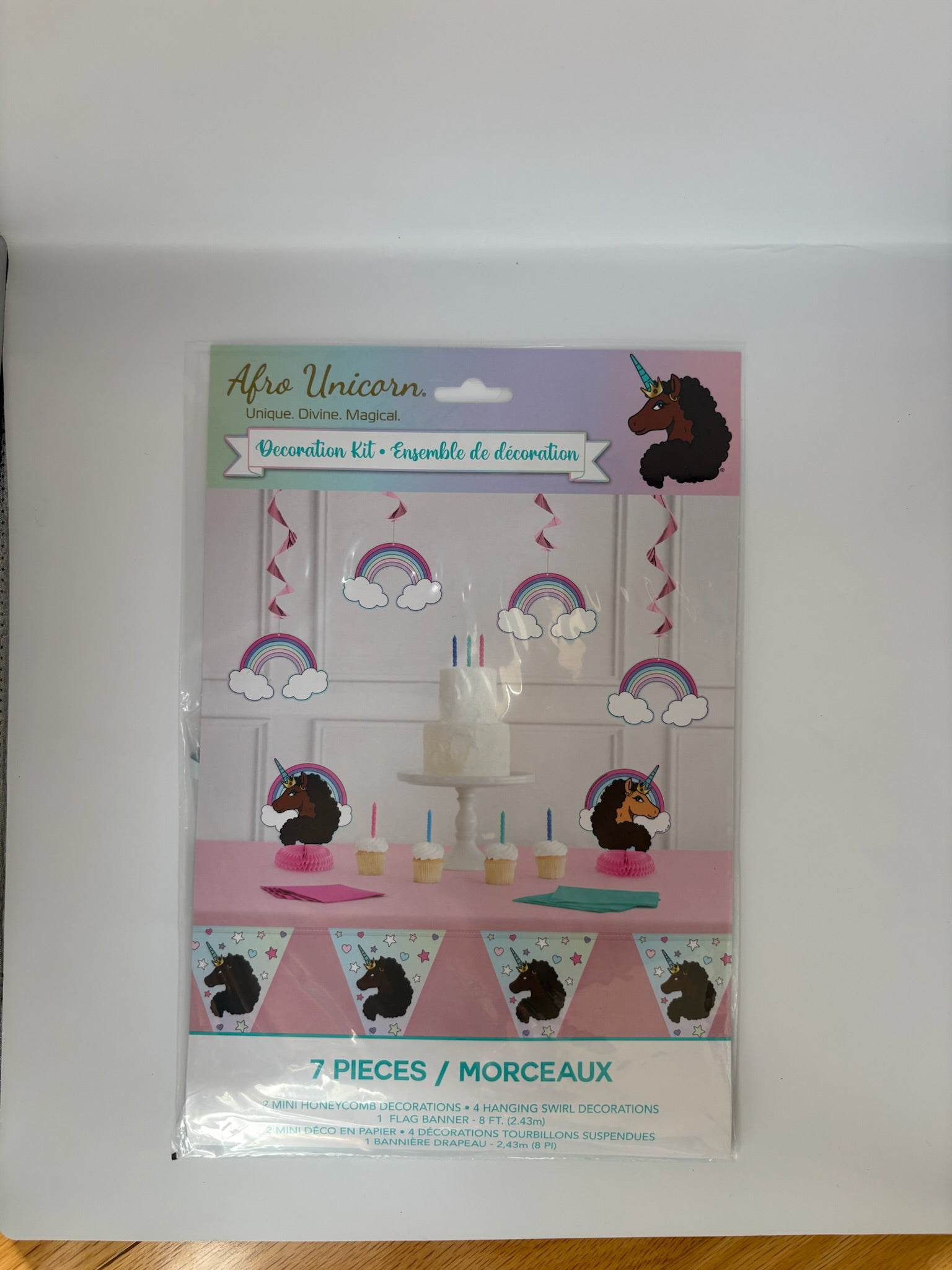 Afro Unicorn Ultimate Party Kit – Complete Unicorn Birthday Party Supplies for Girls (Up to 16 Guests)