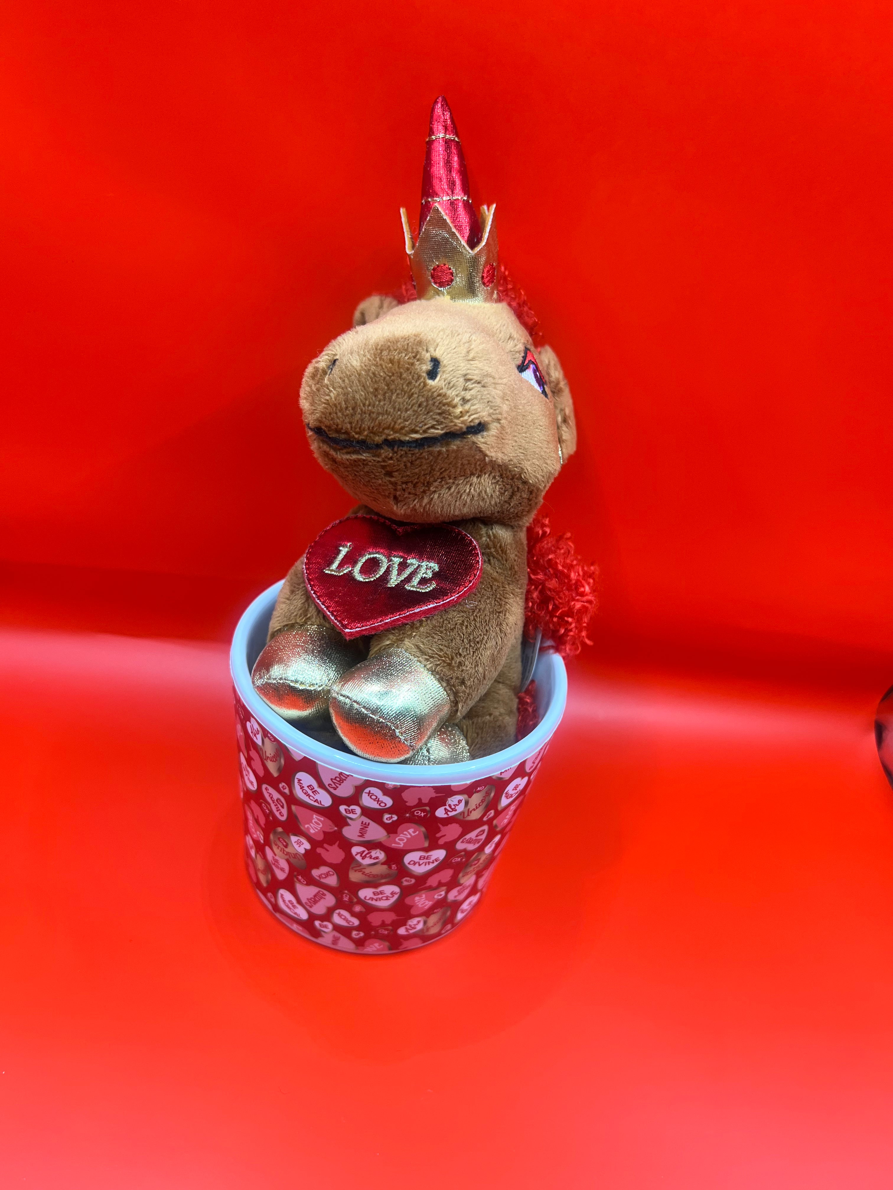 Afro Unicorn Plush in Mug - Limited Quantity