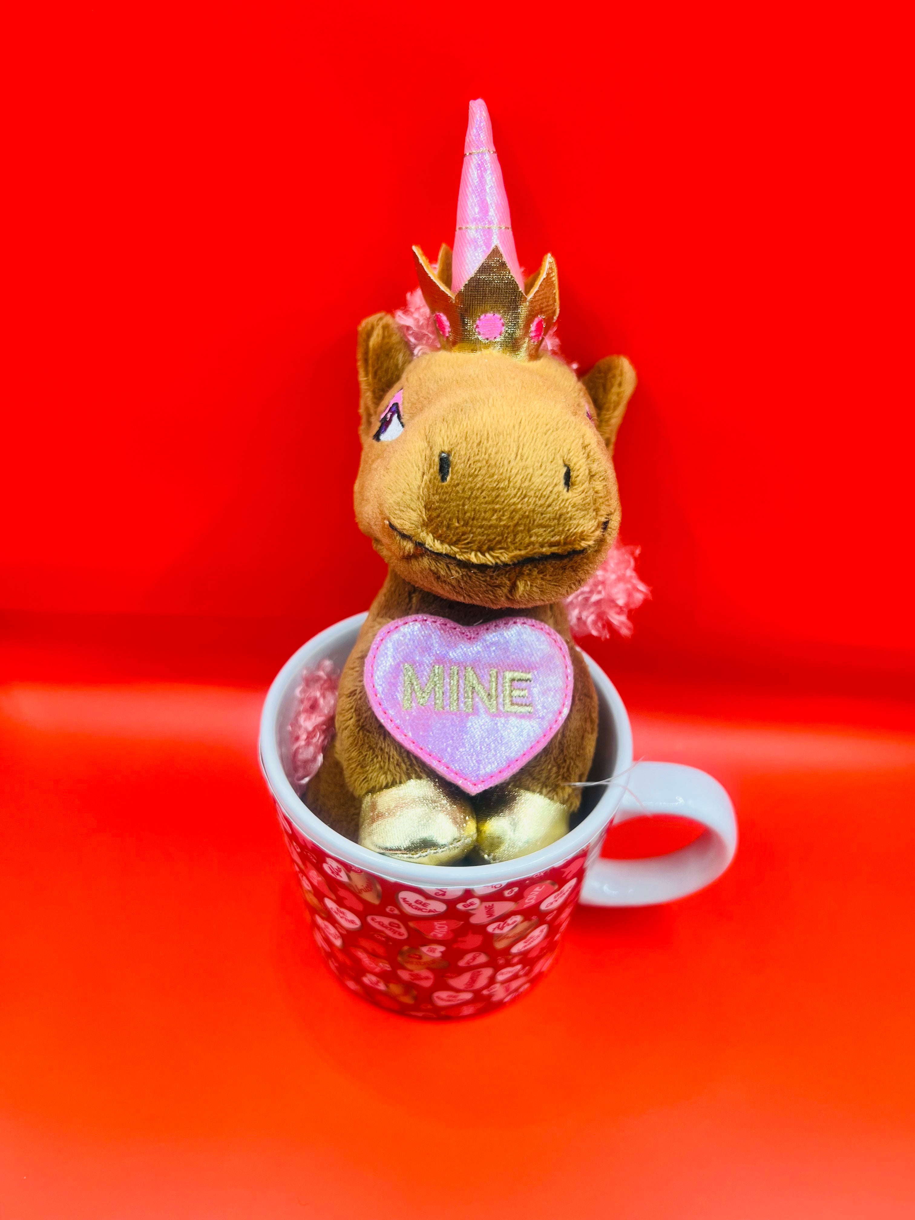 Afro Unicorn Plush in Mug - Limited Quantity
