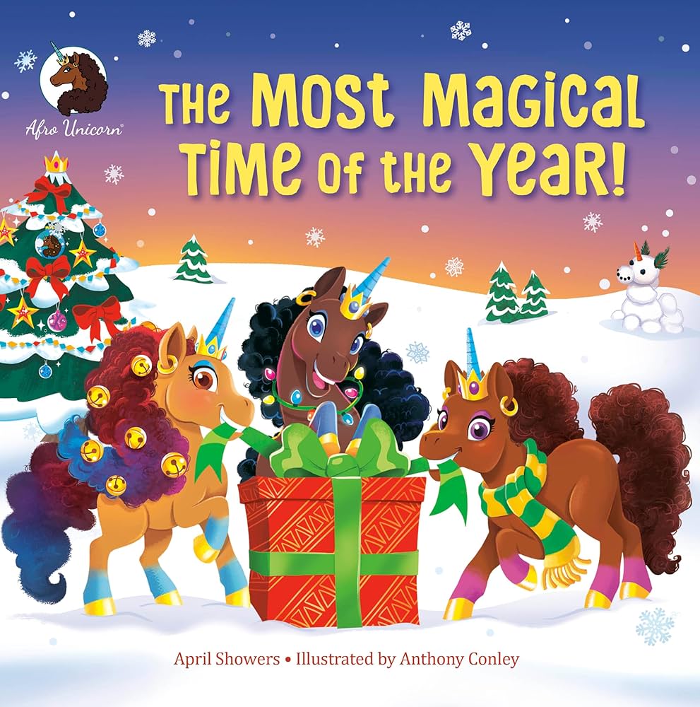 Most Magical Time of the Year! (Afro Unicorn) by April Showers