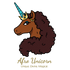 Afro Unicorn Logo