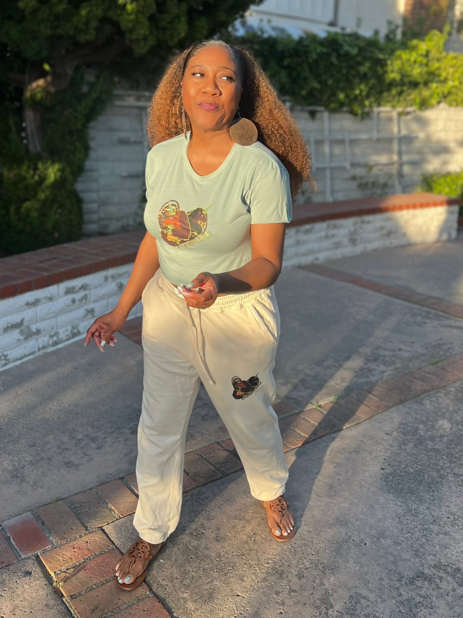 Afro Unicorn "Unstoppable" Fleece Sweatpants