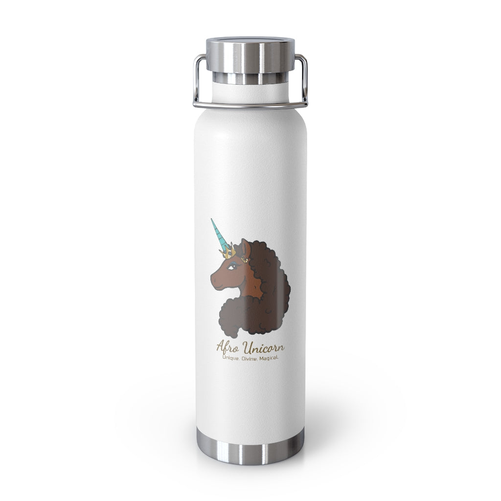 Afro Unicorn 22oz Insulated  Bottle - Caramel