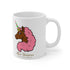 Afro Unicorn Pink & Green Mug