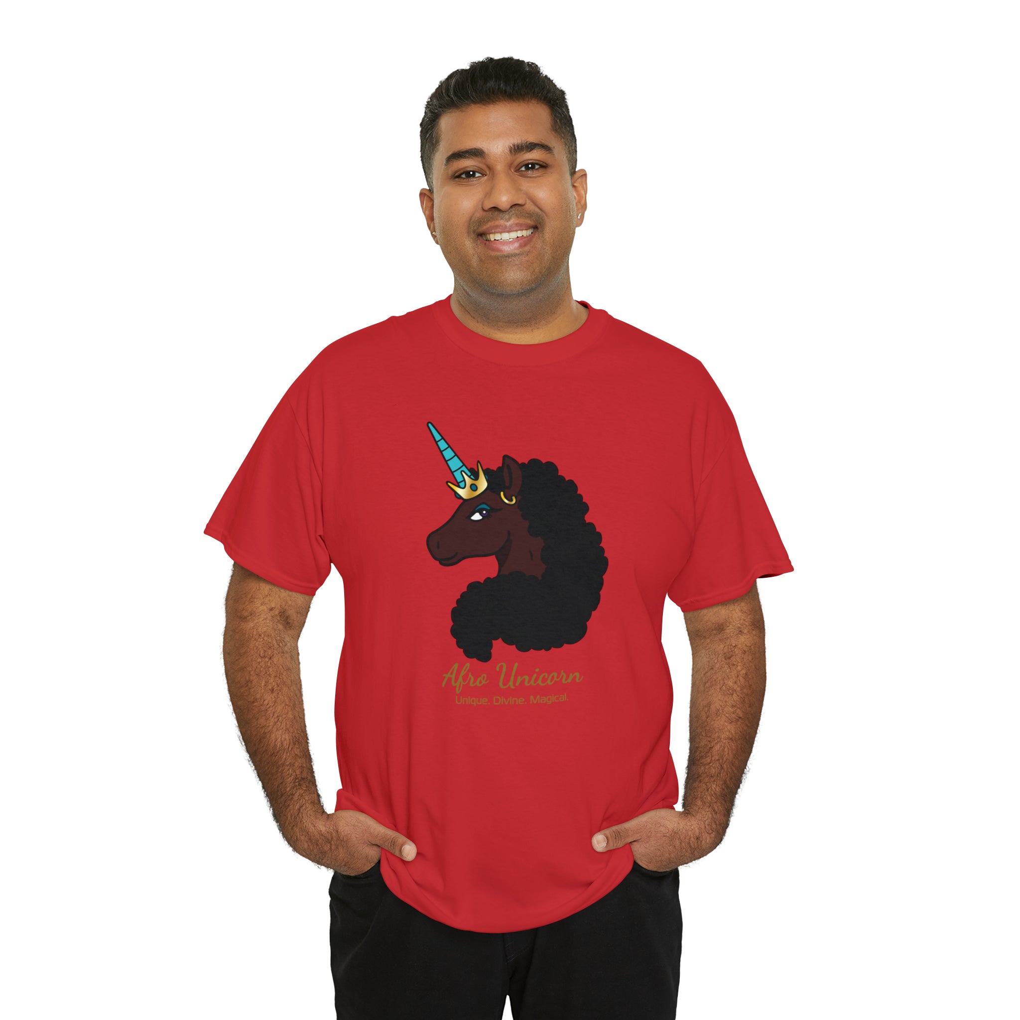 Magical Afro Unicorn Signature Tee - Adults (Mocha)