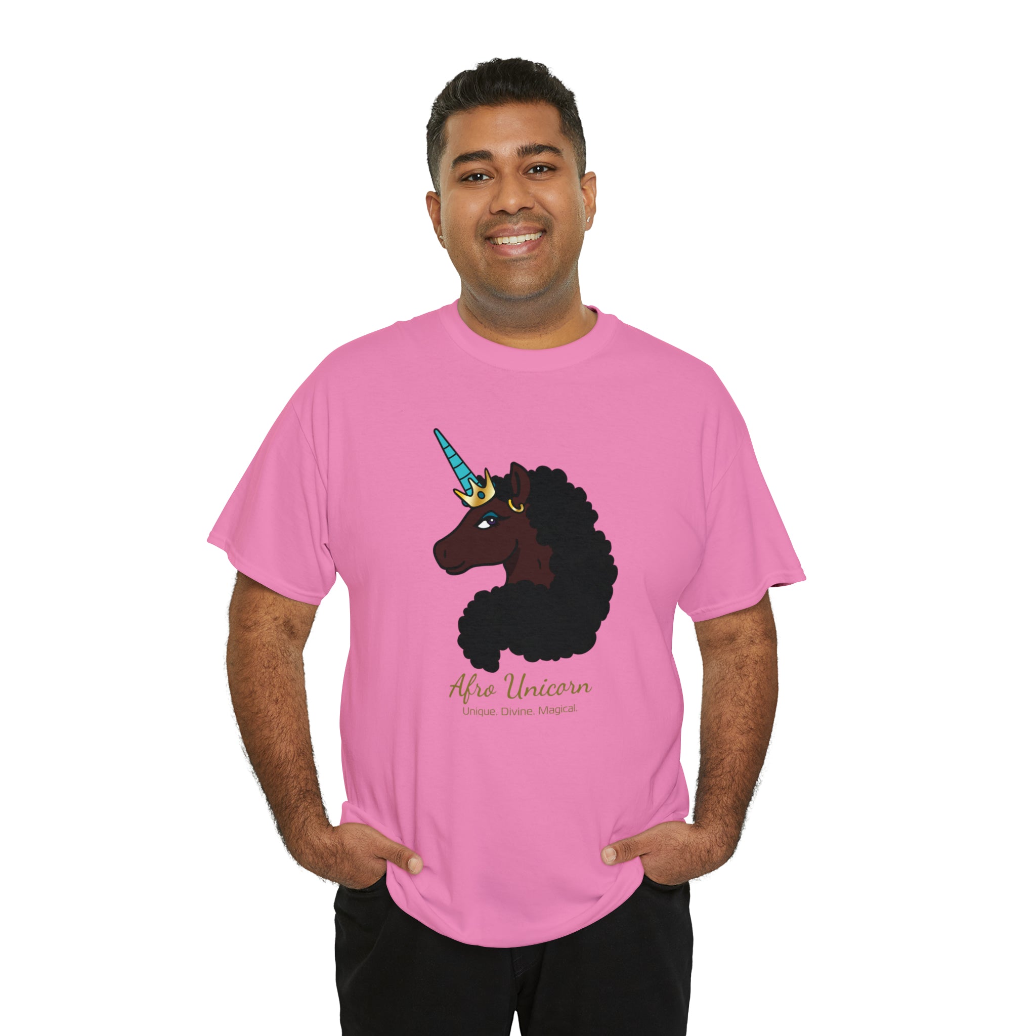 Magical Afro Unicorn Signature Tee - Adults (Mocha)