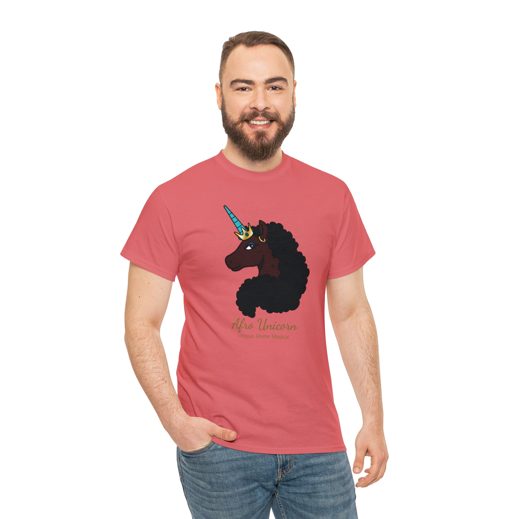 Magical Afro Unicorn Signature Tee - Adults (Mocha)