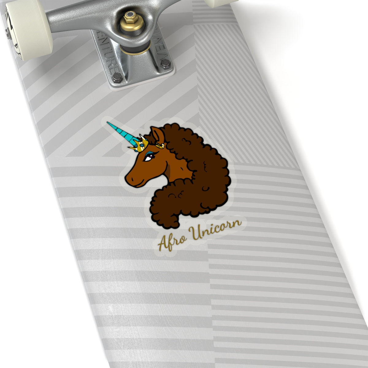 Cut-out Caramel Stickers- Afro Unicorn