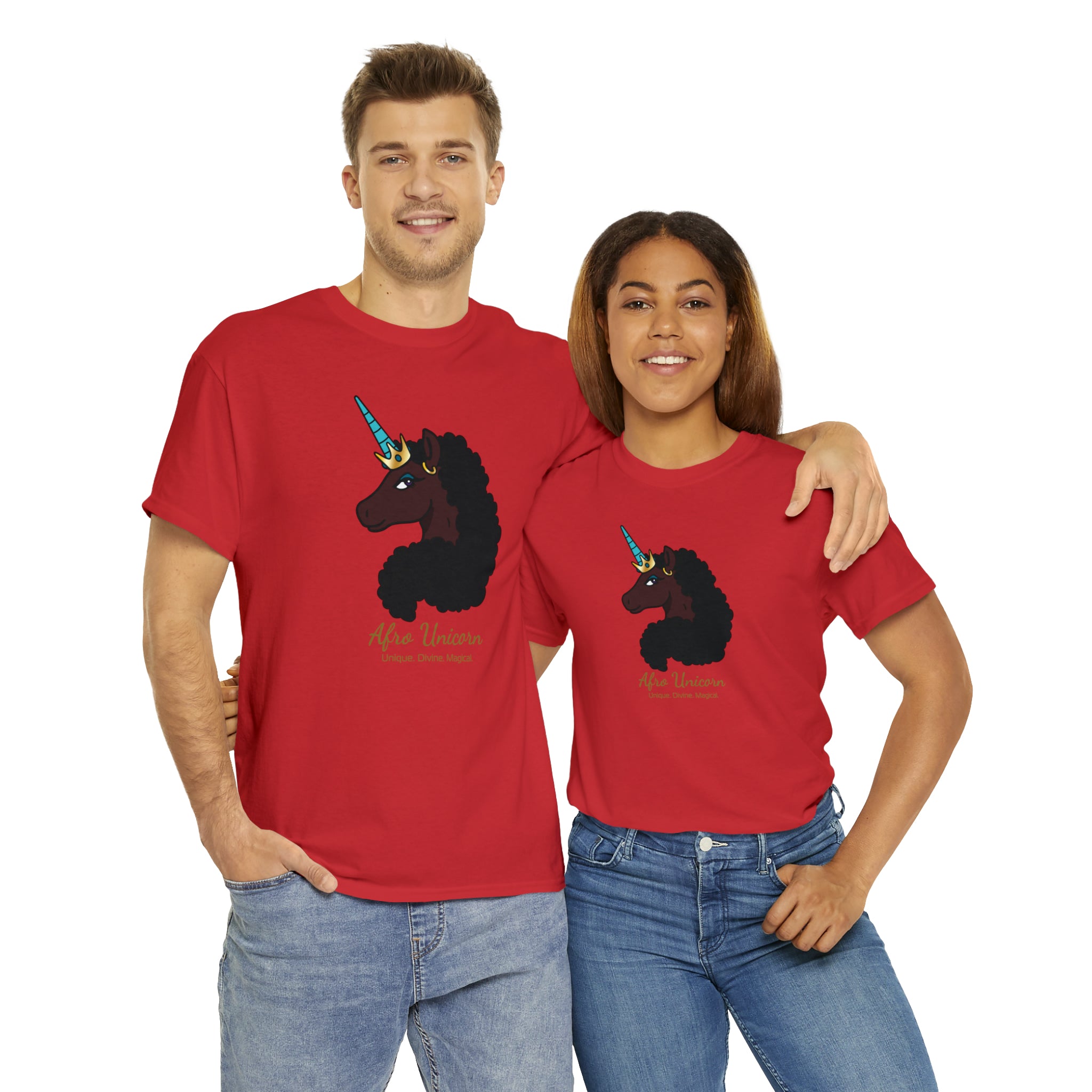 Magical Afro Unicorn Signature Tee - Adults (Mocha)