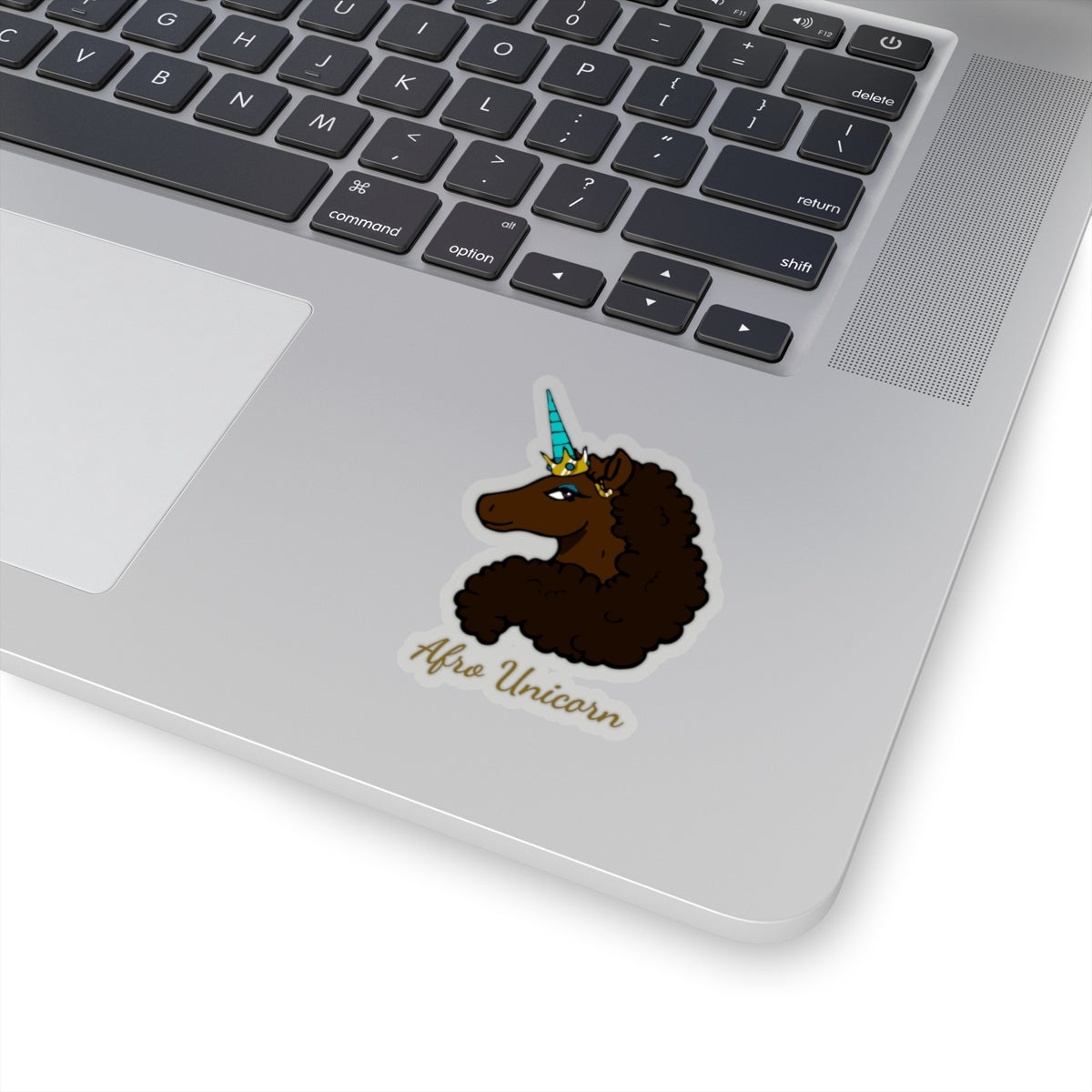 Cut-out Mocha Stickers- Afro Unicorn