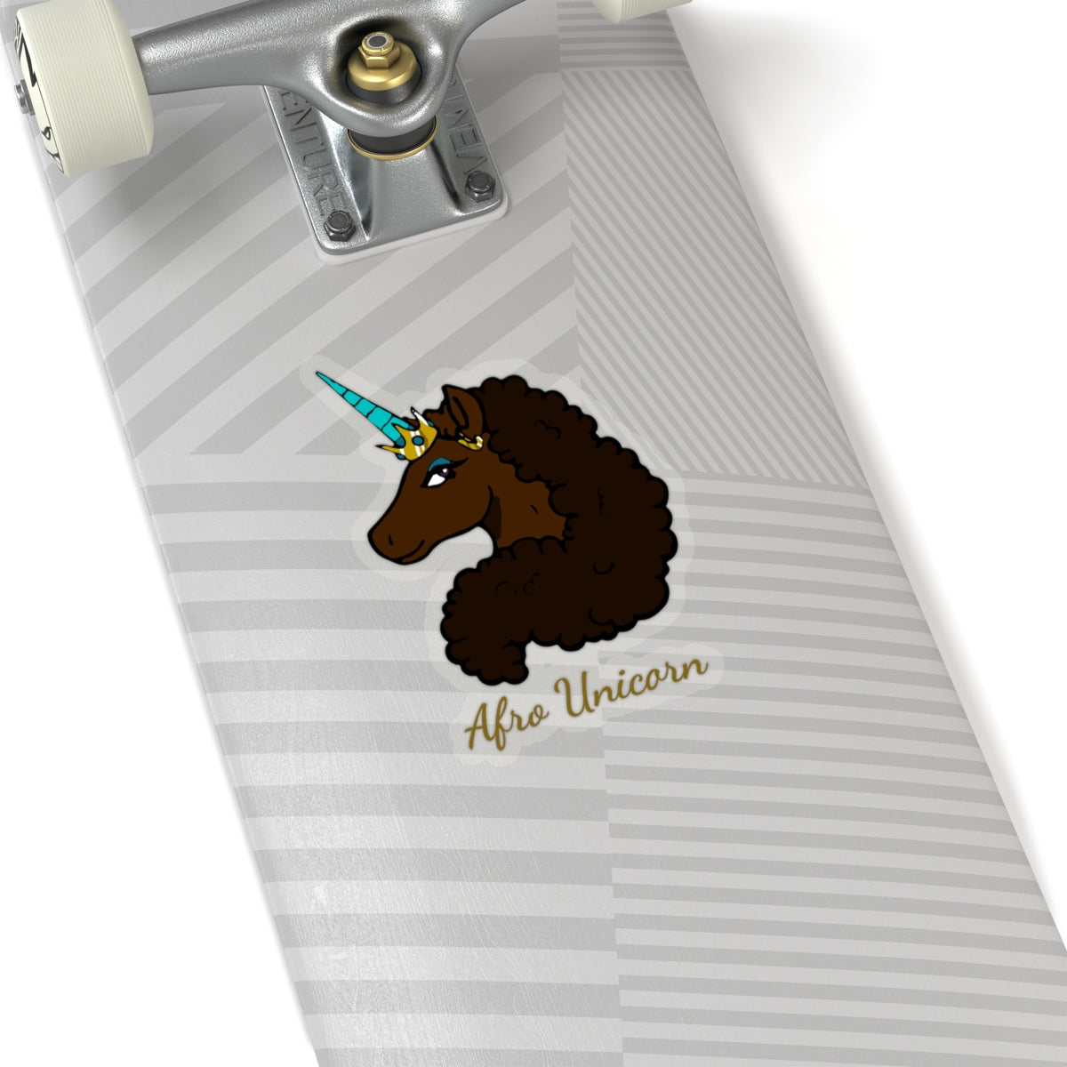 Cut-out Mocha Stickers- Afro Unicorn