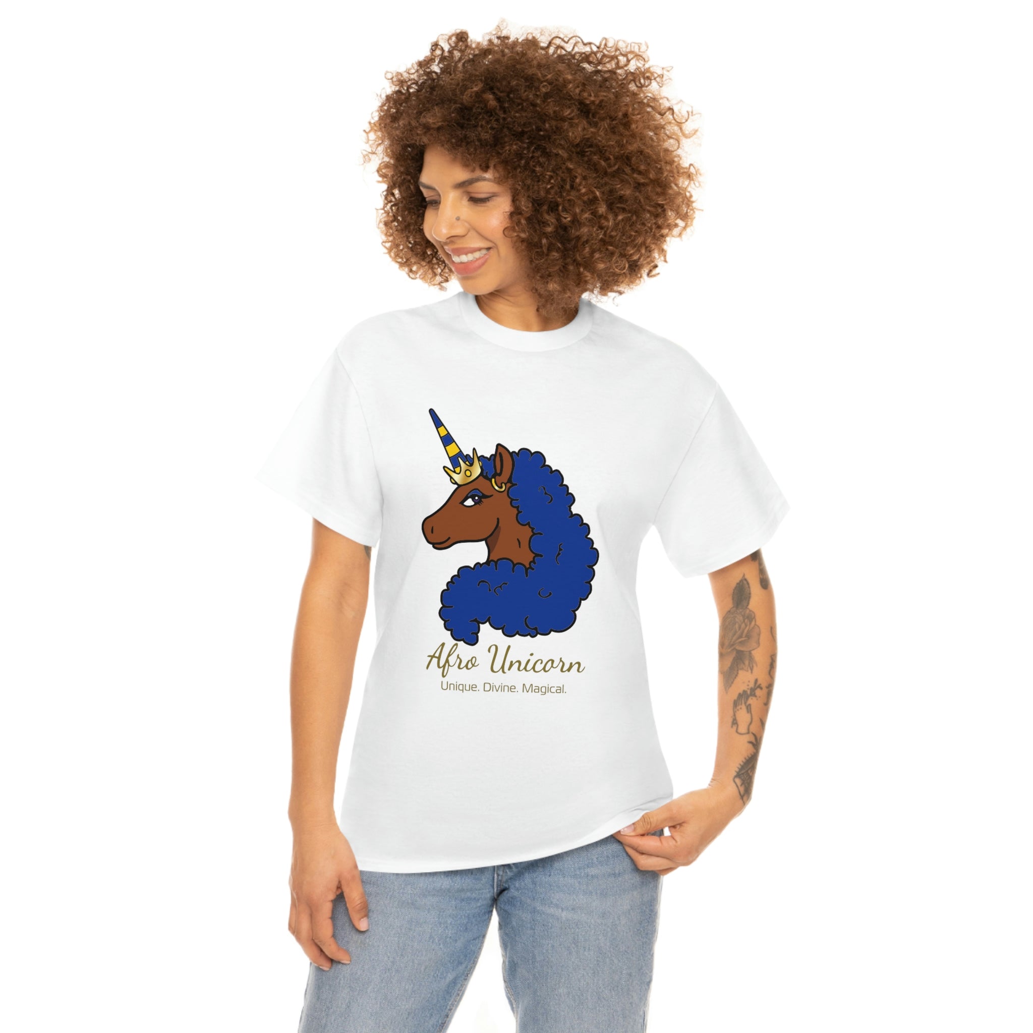 AU Special Edition Blue & Gold Tee - Blue Mane