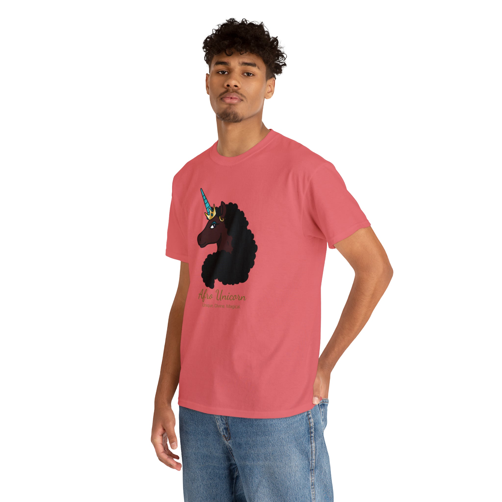 Magical Afro Unicorn Signature Tee - Adults (Mocha)