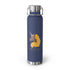 Afro Unicorn 22oz Insulated  Bottle - Royal Blue & Gold