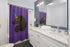 Afro Unicorn Purple Shower Curtain - Mocha