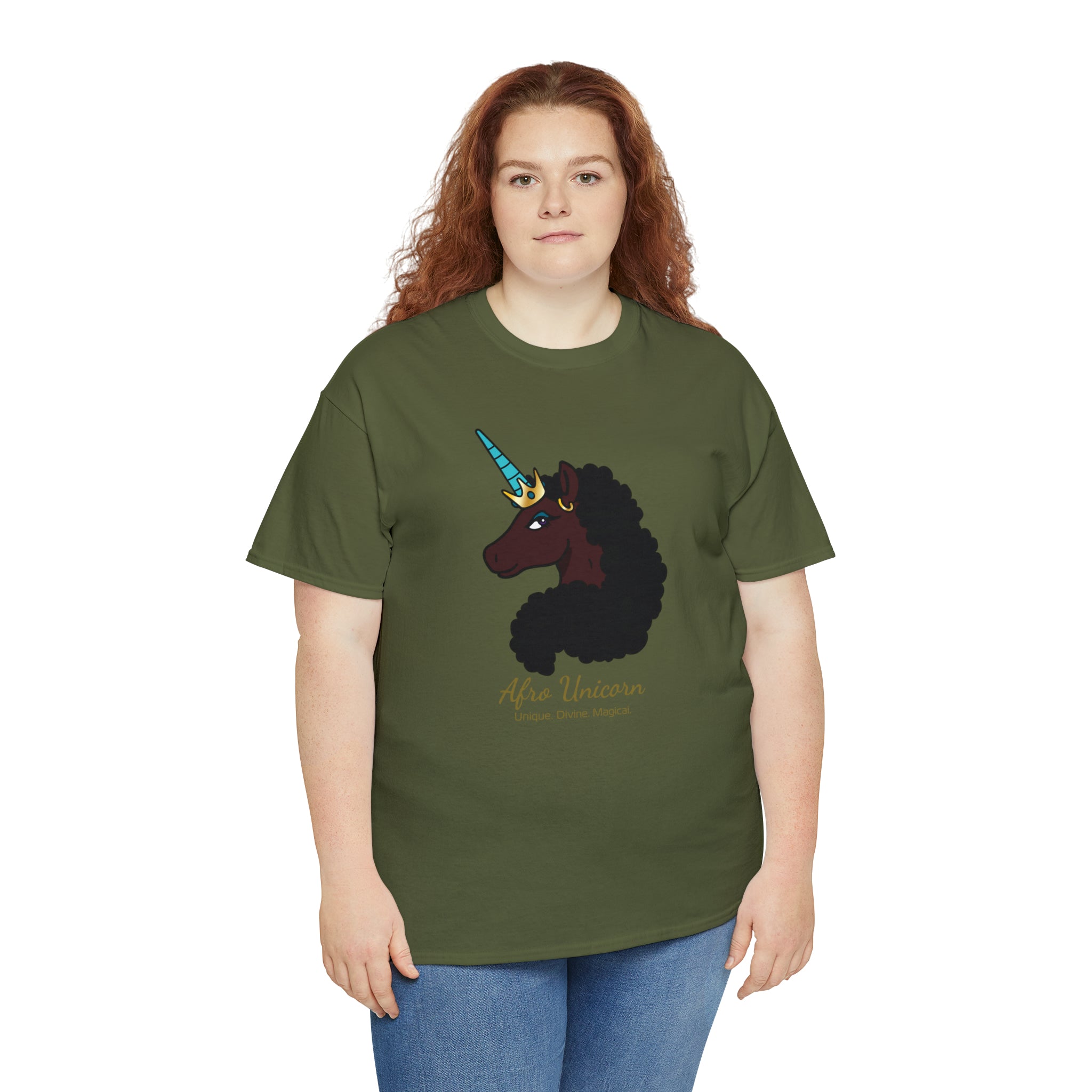 Magical Afro Unicorn Signature Tee - Adults (Mocha)