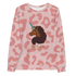 Afro Unicorn Pink Cheetah Print Sweatshirt
