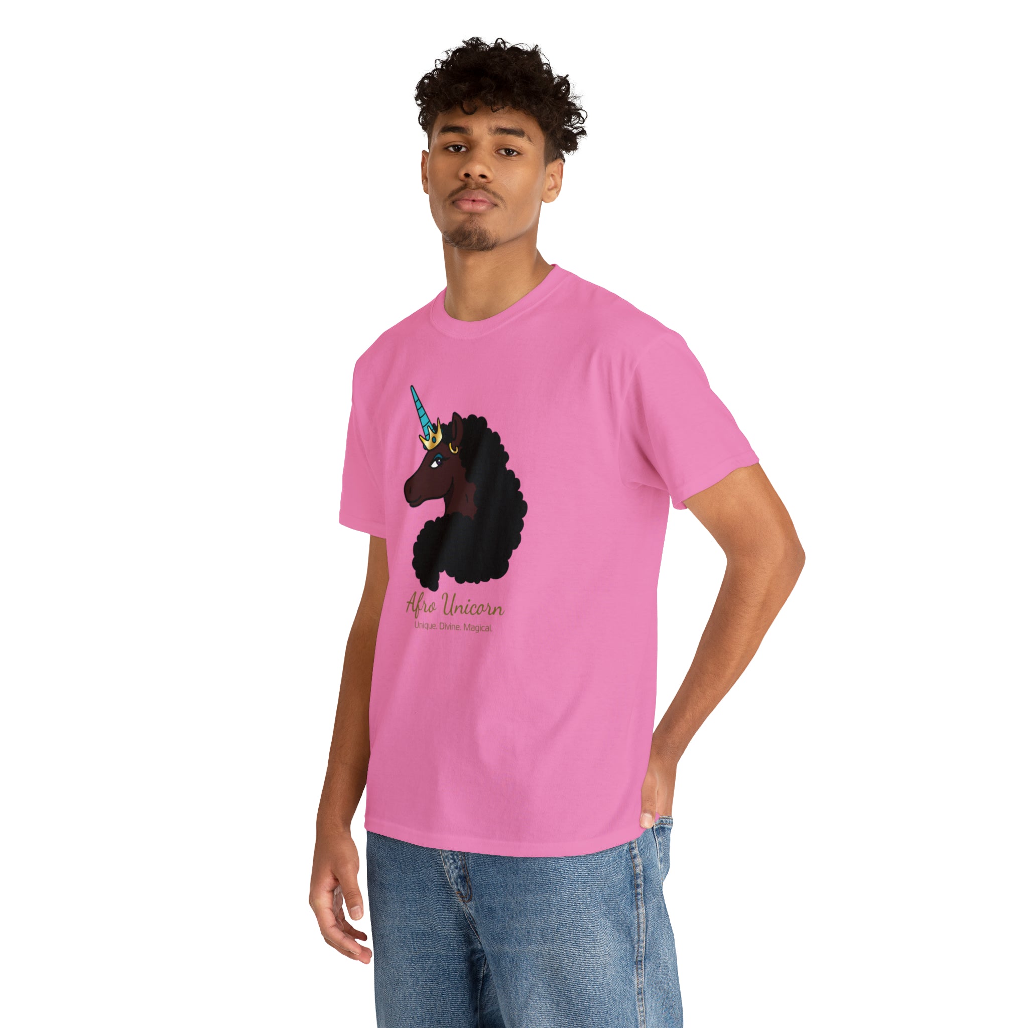 Magical Afro Unicorn Signature Tee - Adults (Mocha)