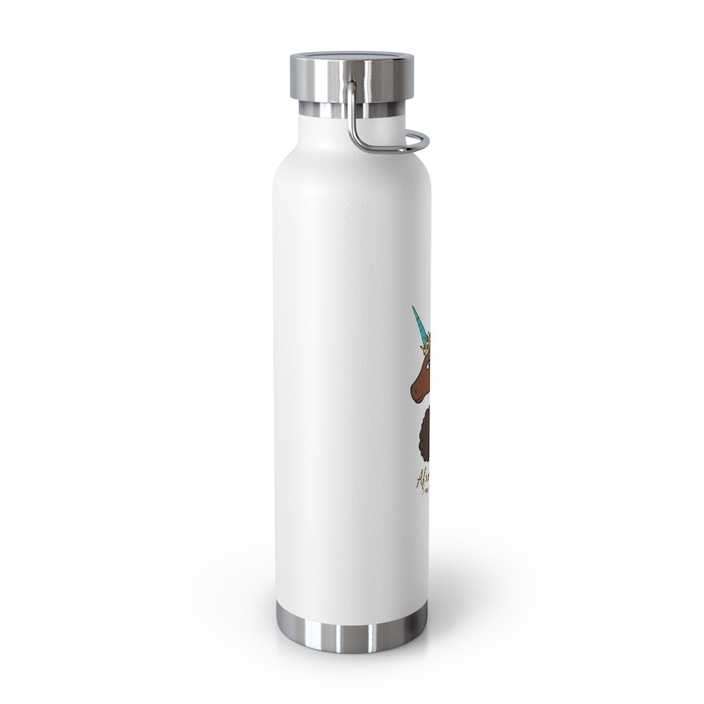 Afro Unicorn 22oz Insulated  Bottle - Caramel