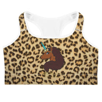 Afro Unicorn Leopard Print Sports Bra ??? afrounicorns