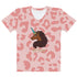 Afro Unicorn Pink Cheetah Print T-shirt