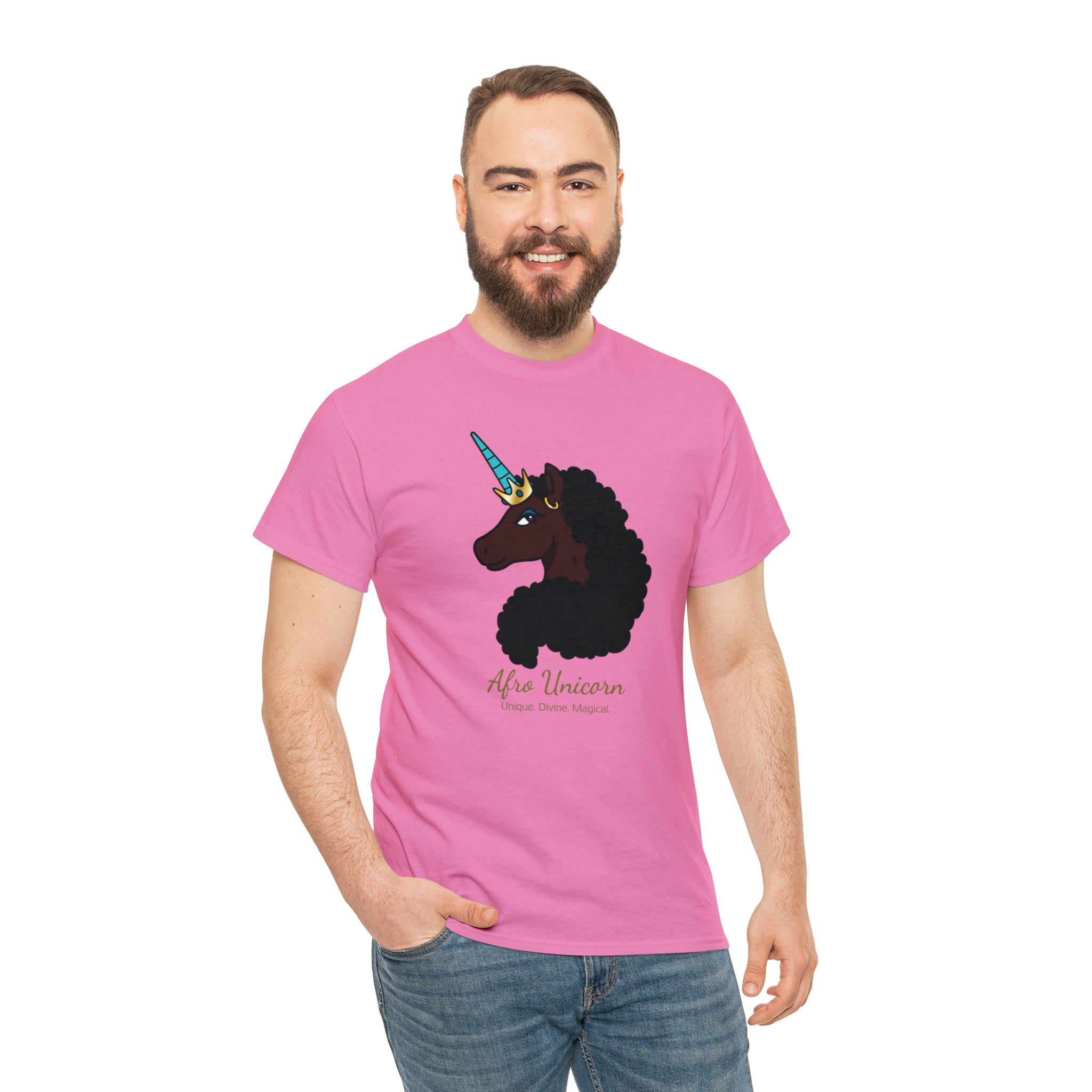 Magical Afro Unicorn Signature Tee - Adults (Mocha)