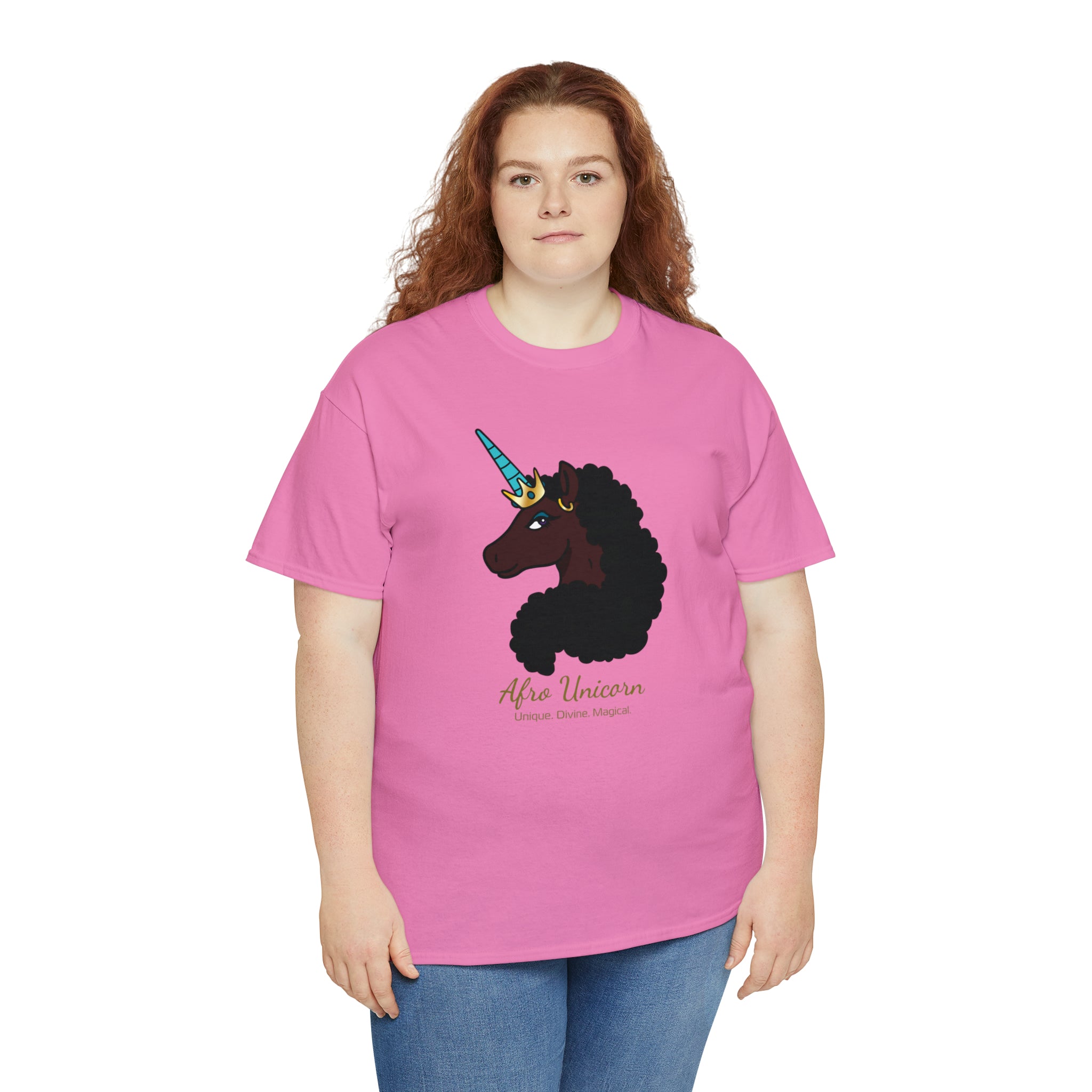 Magical Afro Unicorn Signature Tee - Adults (Mocha)